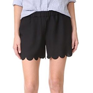 Madewell scallop hem pull on shorts